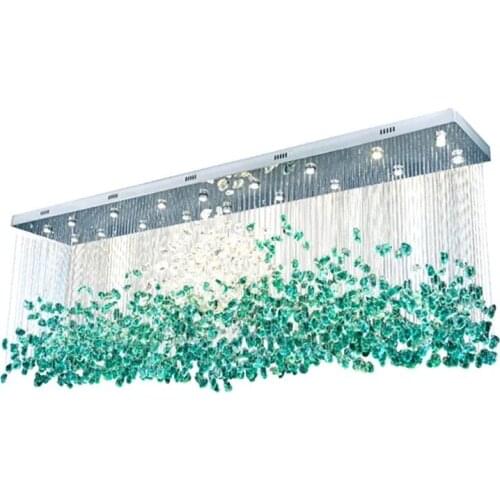 New modern large chandelier lighting luxury design villa lights long project light fixtures