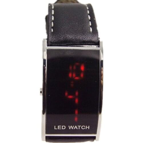 2018 New Arrivals Military Watches Men Fashion Bridge Shape Luxury Black Leather Sports Men Watch reloj hombre Relogio Masculino