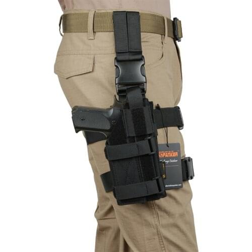 EXCELLENT ELITE SPANKER Mini Drop Leg Panel with Pistol Holster Tactical Leg Hanging Suit For Right Hand