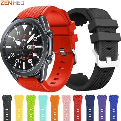 Silicone Strap For Samsung Galaxy Watch3 45mm Smart Watch Band Replacement Watchband For Samsung Galaxy Watch 3