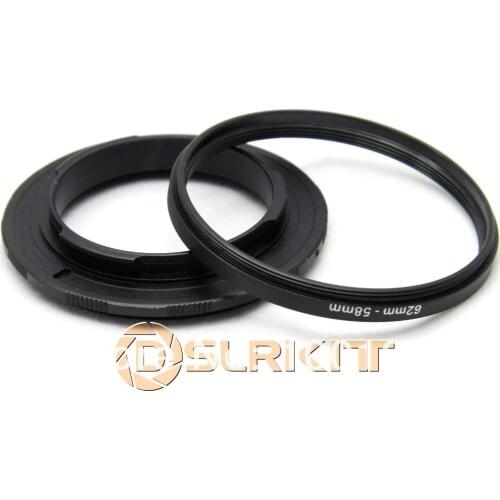 62mm 58mm Macro Reverse Adapter Ring for Pentax K Mount