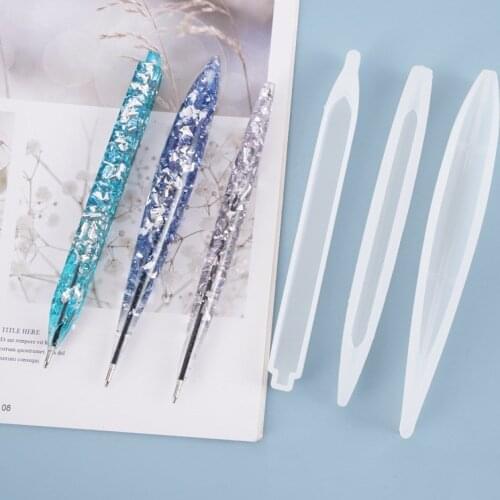 DIY Silicone Molds Ballpoint pen crystal epoxy mold self made stationery Office Supplies Decorative Ornament
