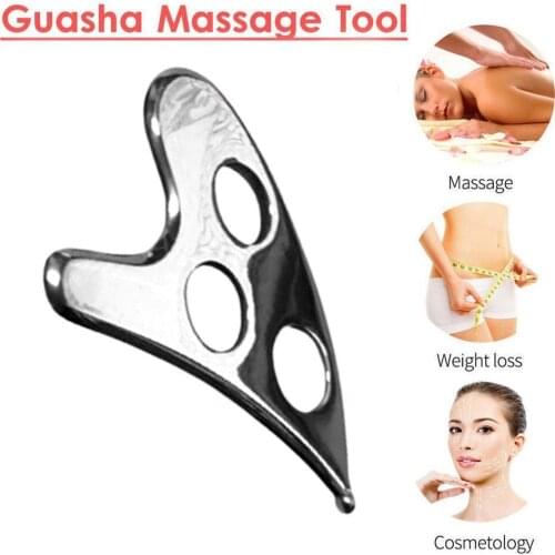 Steel Scraping Body Board Scrapper Massage Plate Release Pain Relief Plate Massage Relaxation Health Care 2021