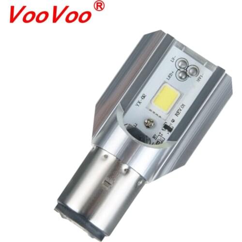 VooVoo Led Motorcycle Headlight Scooter Bulb H6 Ba20d 6000k Light ATV Moto Motorbike Accessories Fog Lamp For Suzuki For Honda