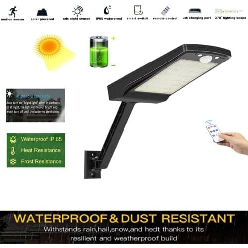 LED-Garden-yard-Light street-Wall-flood-Lamp Outdoor Waterproof Ip65 rotate bracket Motion-Sensor Remote-Control lamp