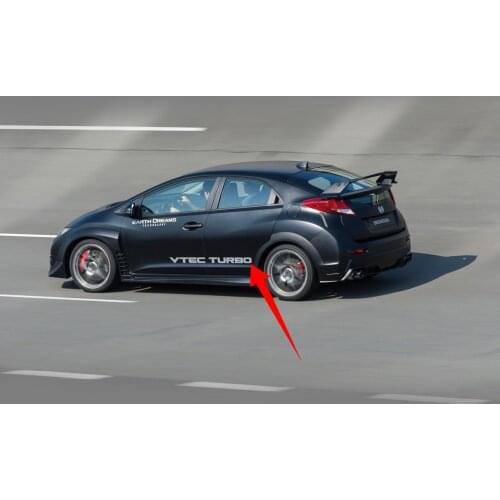 2x Electric Graphics Vinyl Vtec Turbo Auto Door Waist Body Sticker Car Styling and Decals