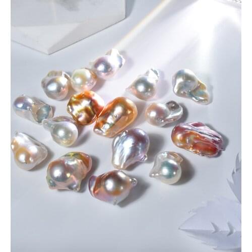 3A irregular shape clean surface pearl 15-16mm 1pcs Baroque Pearl suitable for European and American Women Earrings