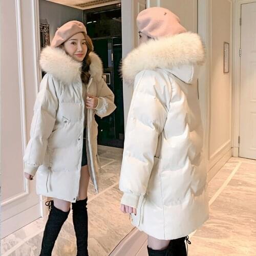 Winter Clothes Women Warm Hooded Down Cotton Coats Famale New Thicken Parkas for Ladies Korean Style Chaquetas Para Mujer SQQ160