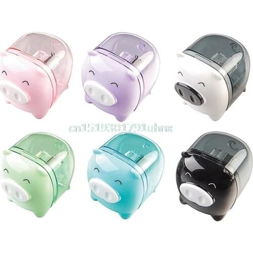 1pc Cute Mini Pig Animal Pencil Sharpener Stationery For School Student Kid Gift