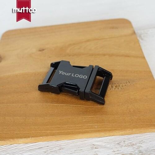 20mm Engraved buckle, We provide laser engraving service customize LOGO plated metal buckle for diy dog collar accessory CK-20B