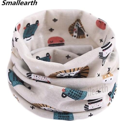 2020 Spring Autumn Cotton Girls Scarf Winter Boy Girl Neck Collar Cartoon Animal Baby Kids Scarves Casual Children Warm Collar