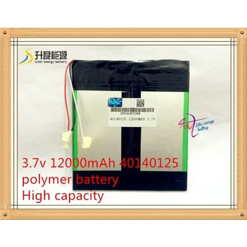 3.7v 12000mAh With plug, Tablet PC Battery , Perfect quality of large capacity alternatives 40140125