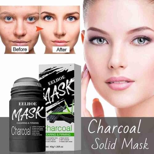 Bamboo Charcoal Mask Vitamin C Blackhead Remover Face Mask Pore Strip Tearing Peeling Acne Treatment Deep Cleansing Skin Care
