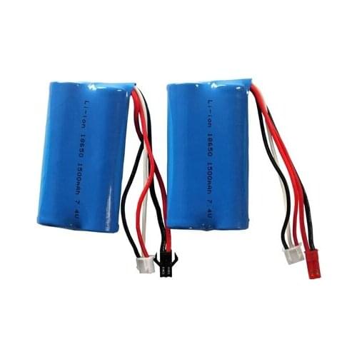 Free shipping 7.4V 18650 remote control helicopter power lithium battery 1500Mah rechargeable battery pack