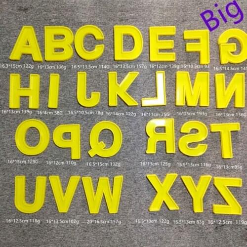 M2EA Large Alphabet Ornaments Epoxy Resin Mold A-Z Letters Home Decorations Silicone Mould DIY Crafts Jewelry Casting Tools