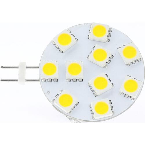 Free Shipment 10Led G4 5050SMD Work Under 12VAC&12VDC&24VDC&24VAC 200-220LM Bi-pin Yachts Automobiles Carts Home Cabinet Lamp