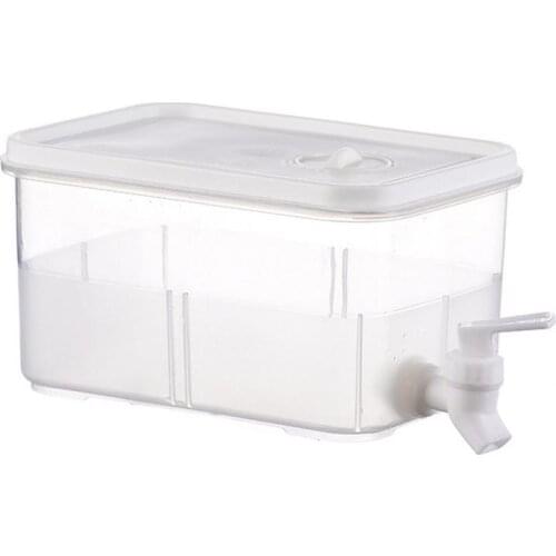 3L Beverage Dispenser With Spigot Large Capacityre Frigerator Cold Kettle With Faucet Fruit Teapot Lemonade Bucket Keeps Cold