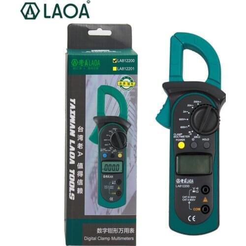LAOA Electrical Tester Digital Clamp Multimeter AC/DC Ammeter Voltmeter Potable Multimetro 2years guarantee