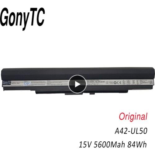 GONYTC A42-UL50 New Laptop Battery For Asus UL30 UL50 UL80 Replace A42-UL30 A42-UL50 A42-UL80 8CELLS A41-UL50