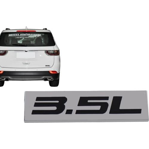 Chrome Black 3.5L 3.5 L for Engine Fender Trunk Lid Emblem Decal Badge Sticker
