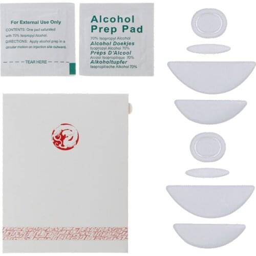 2 Sets/pack Tiger Gaming Mouse Feet Mouse Skate For Logitech MX518 /G400 /G400S White Mouse Glides Curve Edge