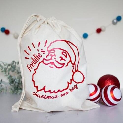 Customized Name Kids Christmas Eve Bag New Large Gift Bag Candy Bags Personalized Christmas Decorations New Year Gifts Bag