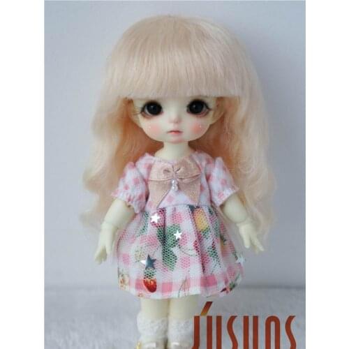 JD258 1/8 1/6 YOSD Pretty curly mohair doll wigs size 5-6 inch 6-7 inch Long Slight wave bjd wigs fashion doll doll accessories