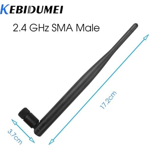 Kebidumei 5dBi WiFi 2.4Ghz WIFI Antenna SMA Male Universal Antennas Amplifier Wireless Router for Home