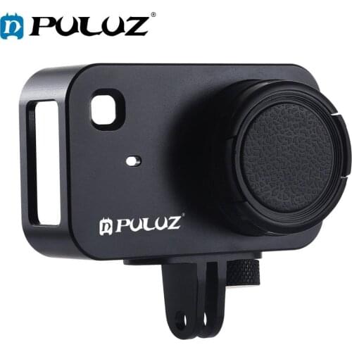 PULUZ Housing Shell CNC Aluminum Alloy Protective Cage with 37mm UV Filter Lens for Xiaomi Mijia Small Camera Case