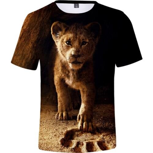 Summer 3D Print The Lion King T-shirt Men Women Hip Hop Short Sleeve T shirts The Lion King 3D Tee shirts Men Fashion t shirts