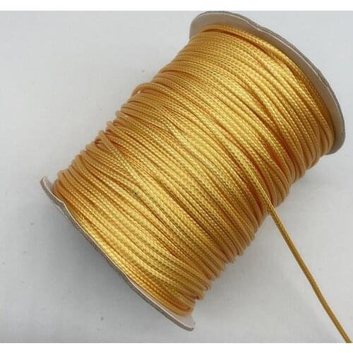 New 0.5 0.8 1.0 1.5 2.0mm Gold Waxed Cord Waxed Thread Cord String Strap Necklace Rope Beads for Jewelry Making