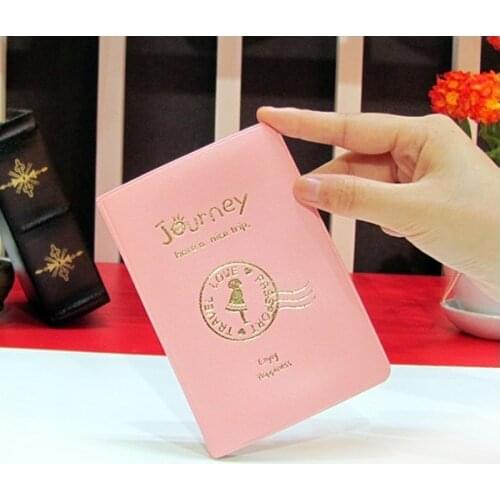 New Cute Korean Women Passport Cover waterproof Girls Passport Holder Cover Case PVC Covers for Passport case for women