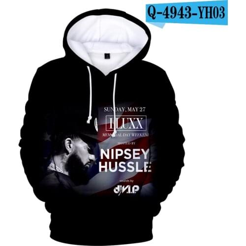 New popular Salute Nipsey Hussle Hoodie Men/Women Casual Pullover Hooded 3D Print Nipsey Hussle Mens Hoodies children Clothes