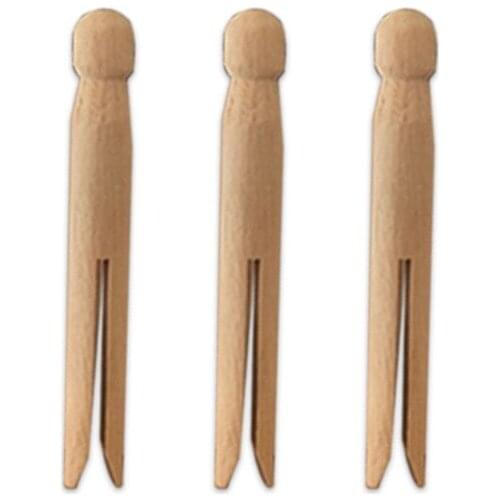 New Wooden Bead Log Wooden Clips Photo Clips Clothespin Craft Decoration Clips School Office Clips