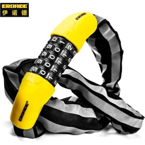 【New store 】 Bicycle Password Chain Lock Electric Motorcycle Battery Car Anti-Theft Mountain Bike Accessories Holiday Gift