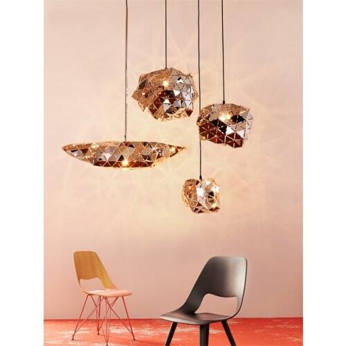 After Modern Luxury Magic Prism Pendant Lights Living Room Art Deco Stainless Steel Bar Cafe Restaurant Hanging Lamps Fixtures