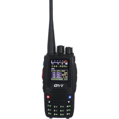 QYT KT-8R Quad Band handheld radio 136-174MHz 220-260MHz 400-480MHz 350-390MHz KT8RTwo way radio with program cable