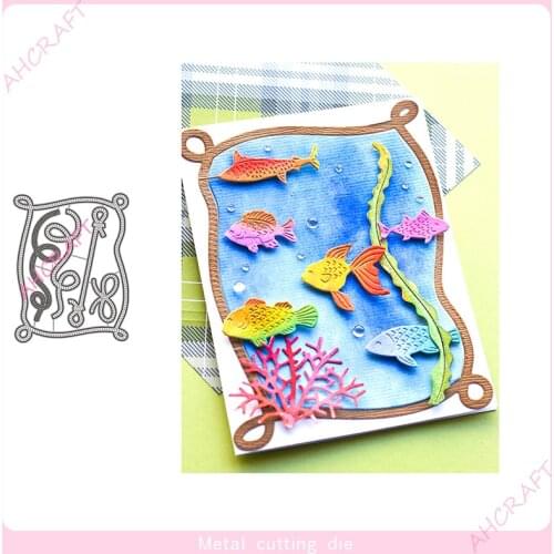 Rope Border Frame Metal Cutting Dies for DIY Scrapbooking Photo Album Decorative Embossing PaperCard Crafts Die 2021