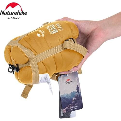 Naturehike Sleeping Bag LW180 Ultralight Waterproof Cotton Sleeping Bag Summer Hiking Camping Sleeping Bag Envelope Sleeping Bag