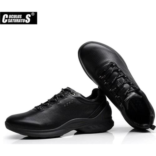 Genuine Leather Shoes Men Brand Footwear Non-slip Thick Sole Fashion Mens Casual Shoes Male High Quality Cowhide Loafers 837514