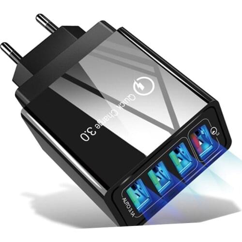 USB Charger Quick Charge 3.0 Phone Adapter for iPhone XR 11 12 Huawei SAMSUNG Tablet Portable Wall Mobile Charger Fast Charging