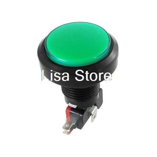 Green Illuminated Round Push Button Switch Momentary NO NC AC 250V 1.5A 125V 3A