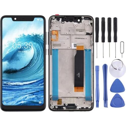 LCD Screen and Digitizer Full Assembly with Frame for Nokia 5.1 Plus / X5 / TA-1102 TA-1105 TA-1108 TA-1109 TA-1112 TA-1120