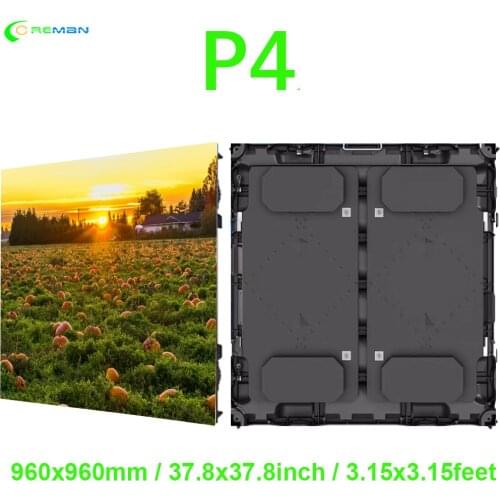 Music dj sound system visual audio lighting LED Screen 960X960 tile cabinet Indoor P4 Flexible Led Video Wall Panel