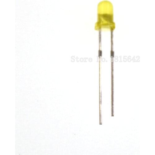 200PCS/Lot 3MM LED Diode Round Yellow Color Light Lamp F3 DIP Highlight