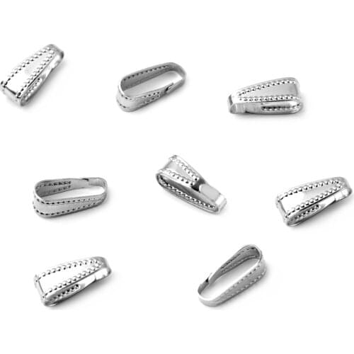 150pcs Non-fading Stainless Steel Jewelry Accessories 4 * 11MM Melon Buckle Necklace Buckle