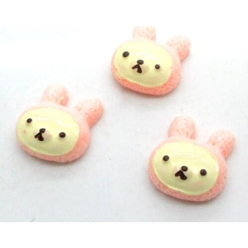 20Pcs Pink Resin Snowman Decoration Crafts Flatback Cabochon Scrapbooking Fit Hair Clips Embellishments Beads Diy