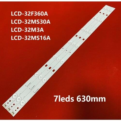 3pcs/kit LED Backlight strip 7lamps C-HWCQ32D609 RUNTKB426WJZZ LCD-32F360A LCD-32M3A LCD-32MS30A LCD-32DS15A screen TA523-0