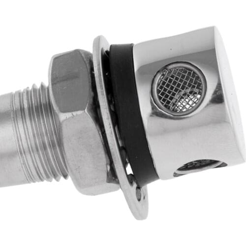 316 Stainless Steel 90 Degree Bend Fuel Breather Vent 3/5 inch - Boat/ Truck/ Car Gas Tank