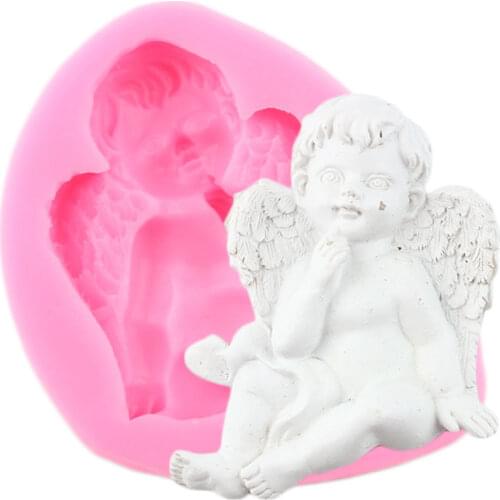 3D Angel Baby Silicone Molds Fondant Mould Cake Decorating Tools DIY Cupcake Baking Candy Clay Chocolate Gumpaste Moulds